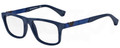 EMPORIO ARMANI EA 3029 Eyeglasses 5065 Blue Rubber 52-17-140