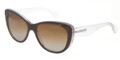 Dolce & Gabbana DG 4221 Sunglasses 2795T5 Havana/Pearl Wht/Crystal 55-17-140