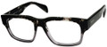 PRADA PR 19QV Eyeglasses RO31O1 Spotted Blk On Matte Grey 51-17-140