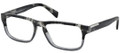 PRADA PR 07PV Eyeglasses RO31O1 Spotted Blk On Matte Grey 56-17-145