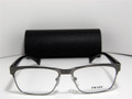 PRADA PR 61PV Eyeglasses DHG1O1 Antique Brushed Gunmtl 53-16-140
