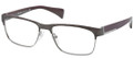 PRADA PR 61PV Eyeglasses SL31O1 Antique Brushed Blk 53-16-140