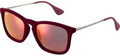 Ray Ban RB 4187 Sunglasses 60786Q Flock Bordeaux 54-18-145