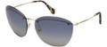 MIU MIU MU 54PS Sunglasses ZVN3A0 Pale Gold 62-16-135