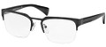 PRADA PR 66QV Eyeglasses 1BO1O1 Matte Blk 52-20-140