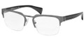 PRADA PR 66QV Eyeglasses DHG1O1 Antique Brushed Gunmtl 54-20-140