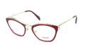 MIU MIU MU 55MV Eyeglasses DHH1O1 Top Cyclamen/Glitter/Tr 51-20-140