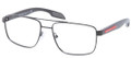 PRADA SPORT PS 56EV Eyeglasses 1BO1O1 Blk Shiny 55-16-140