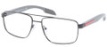 PRADA SPORT PS 56EV Eyeglasses 7AX1O1 Blk 53-16-140
