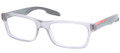 PRADA SPORT PS 07CV Eyeglasses SMJ1O1 Matte Transp Grey 53-18-140