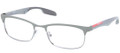 PRADA SPORT PS 54DV Eyeglasses SML1O1 Gunmtl/Metalized Grey 51-18-140