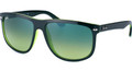 Ray Ban RB 4147 Sunglasses 60943M Top Blk On Grn 56-15-145