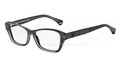 EMPORIO ARMANI EA 3032 Eyeglasses 5220 Transp Grey On Blk 52-16-140