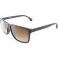 EMPORIO ARMANI EA 4033 Sunglasses 523113 Br/RubbeRB lue 56-17-140