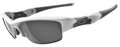 Oakley Flak Jacket 9008 Sunglasses 26-202 Polished White Black