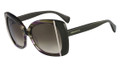 EMILIO PUCCI EP741S Sunglasses 306 Striped Olive Grn 56-17-135