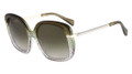 EMILIO PUCCI EP743S Sunglasses 313 Ellisse On Grn Grad 56-17-130