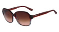 LACOSTE L735S Sunglasses 615 Red Grey Striped 57-17-140