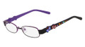 MARCHON M-OLIVIA Eyeglasses 008 Blk Grape 46-15-125