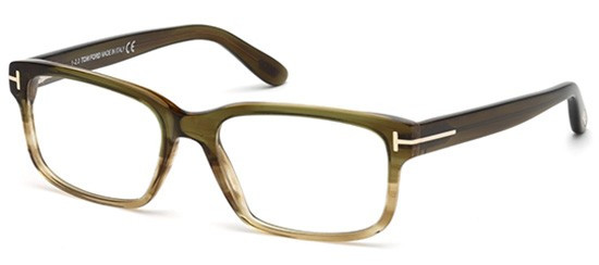 TOM FORD FT5313 Eyeglasses 098 Grn 55-17-145 - Elite Eyewear Studio