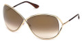 TOM FORD FT0130 Sunglasses 28G Shiny Rose Gold 68
