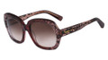 VALENTINO V678S Sunglasses 628 Bordeaux Faded Lace 55-20-135