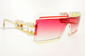 Cazal 856 Sunglasses 247 CLEAR GOLD PINK GRADIENT