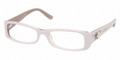 Bvlgari Eyeglasses BV 4034B 5057 White Pink On Transparent 51-16-135