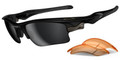 Oakley Fast Jacket Xl 9156 Sunglasses 915605 Polished Black