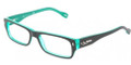 D&G Eyeglasses DD 1204 1773 Black On Green 51-16-135