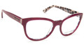 Dolce & Gabbana Eyeglasses DG 3209 2882 Top Opal Bordeaux/Leo 53-18-140