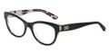 Dolce & Gabbana Eyeglasses DG 3203 2840 Black Peach Flowers 51-19-140