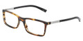 Dolce & Gabbana Eyeglasses DG 3211 2673 Matte Striped Brown 53-17-140