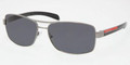Prada PS50LS Sunglasses 1AB5Z1 Gunmtl Polarized