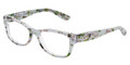 Dolce & Gabbana Eyeglasses DG 3204 2843 Aqua Peach Flowers 53-16-140