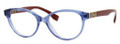 Fendi Eyeglasses 0016 07TR Blue / Burgundy 53-17-140