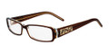 Fendi Eyeglasses 664R 231 Brown N Crystal 53-14-140