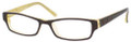 Jlo Eyeglasses JL254 0DS1 Brown Yellow 50-16-135