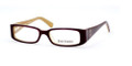 Juicy Couture Eyeglasses DARLING 01S7 Burgundy Tan 51-16-135
