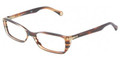 D&G DD 1219 Eyeglasses 1572 Striped Havana 53-15-135