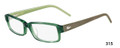 Lacoste Eyeglasses L2604 315 Green 50-15-135
