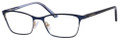Liz Claiborne Eyeglasses 608 0DA4 Navy Gold 50-16-135
