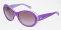 D&G DD3058 Sunglasses 16888H Striped Violet