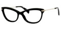 Max Mara Eyeglasses 1202 0RHP Black Light Gold 55-16-140