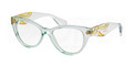 Miu Miu Eyeglasses MU 03NV TIV1O1 Transparent Green 51-16-140