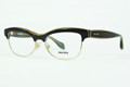 Miu Miu Eyeglasses MU 05MV KAY1O1 Top Black On Transparent 54-17-140