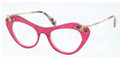 Miu Miu Eyeglasses MU 09MV DHJ1O1 Cyclamen 51-19-140