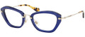 Miu Miu Eyeglasses MU 05NV 0AX1O1 Blue 52-24-140