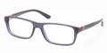 Polo Eyeglasses PH 2104 5276 Blue Transparent 52-16-140
