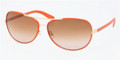 Tory Burch TY6013Q Sunglasses 940/13 Orange Leather